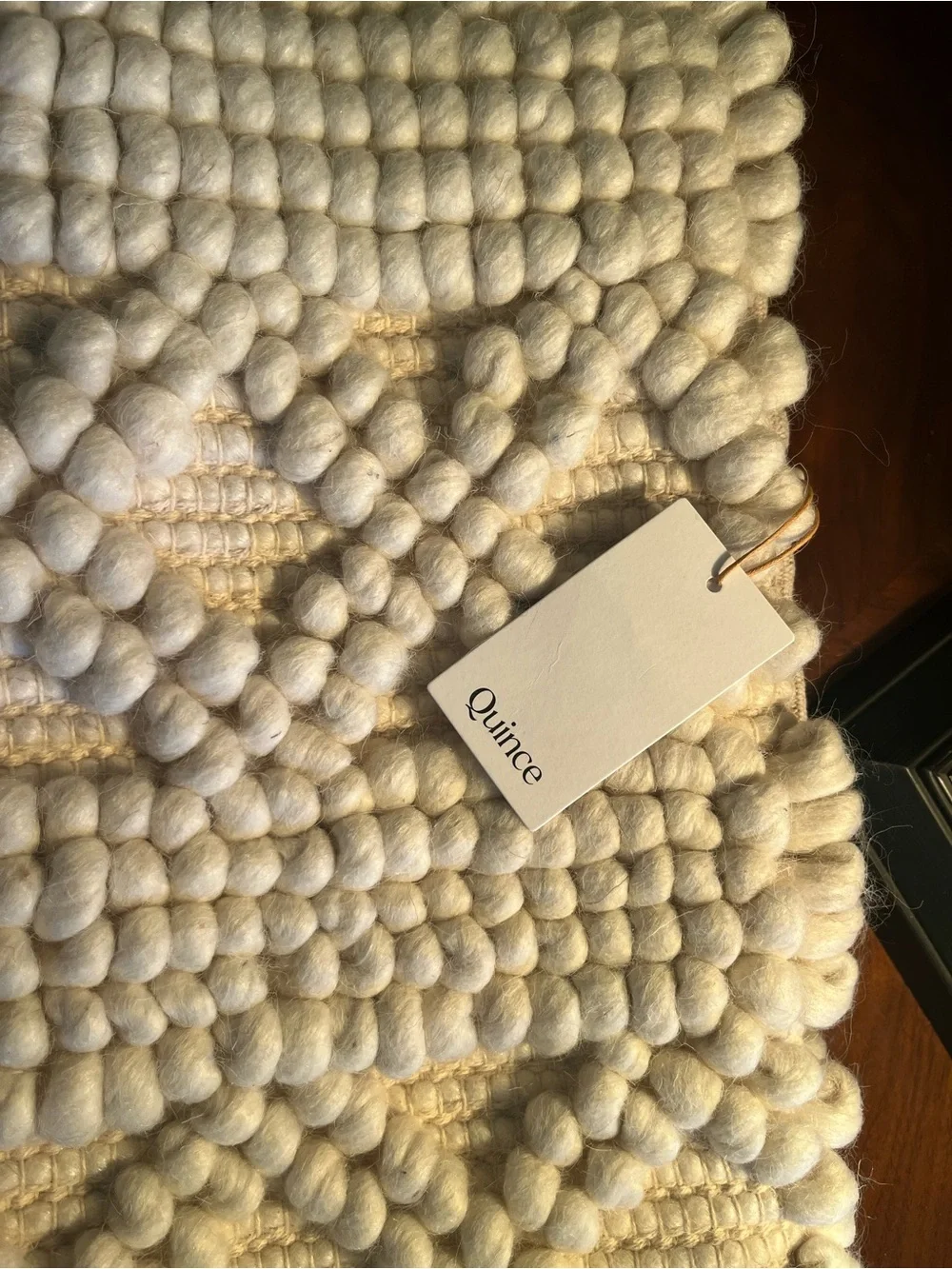 QUINCE KAI WOOL PILLOW COVER SHAM ONE IVORY MSRP $49.90 NWT